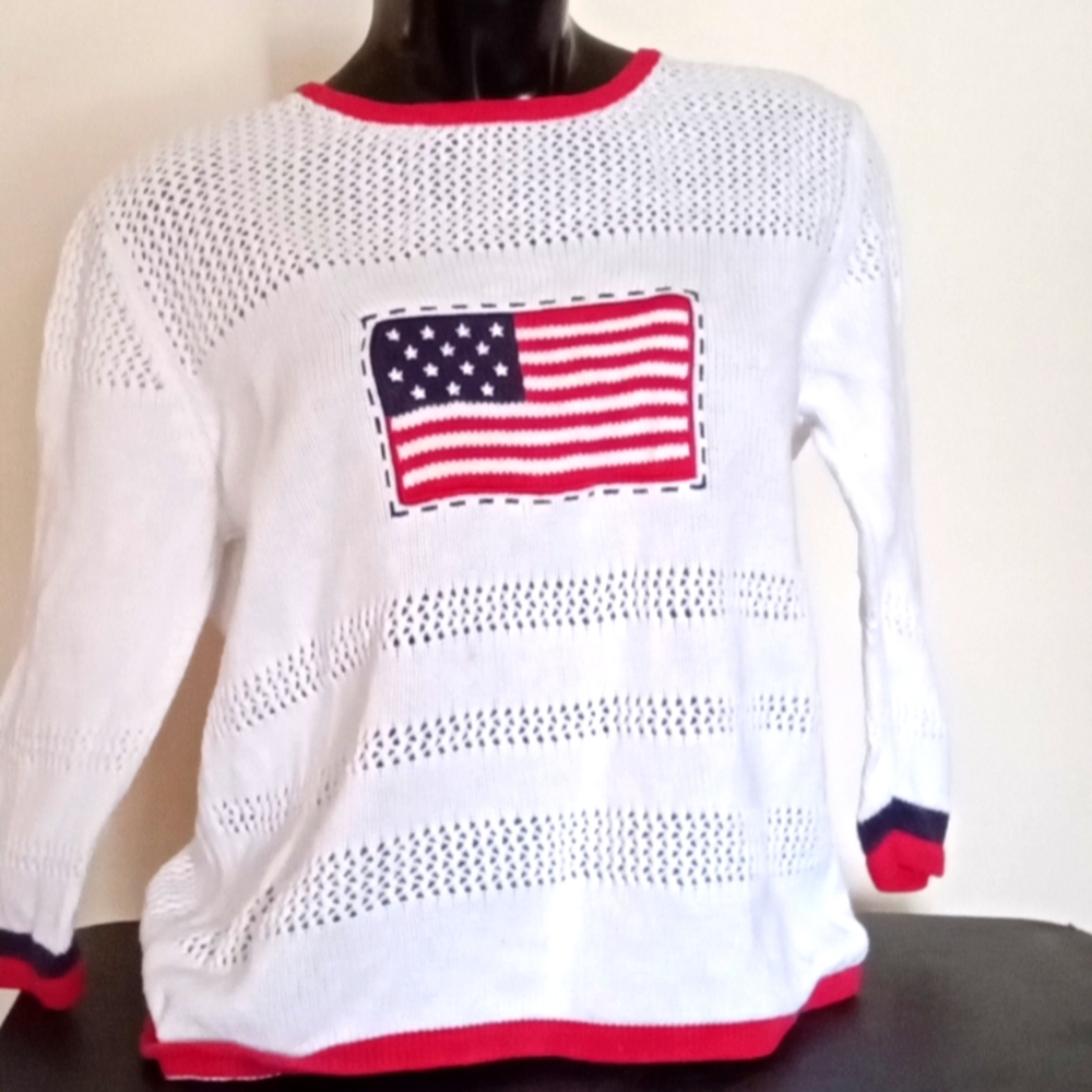 Croft & Barrow 7/8 Sleeve sweater - Size Med